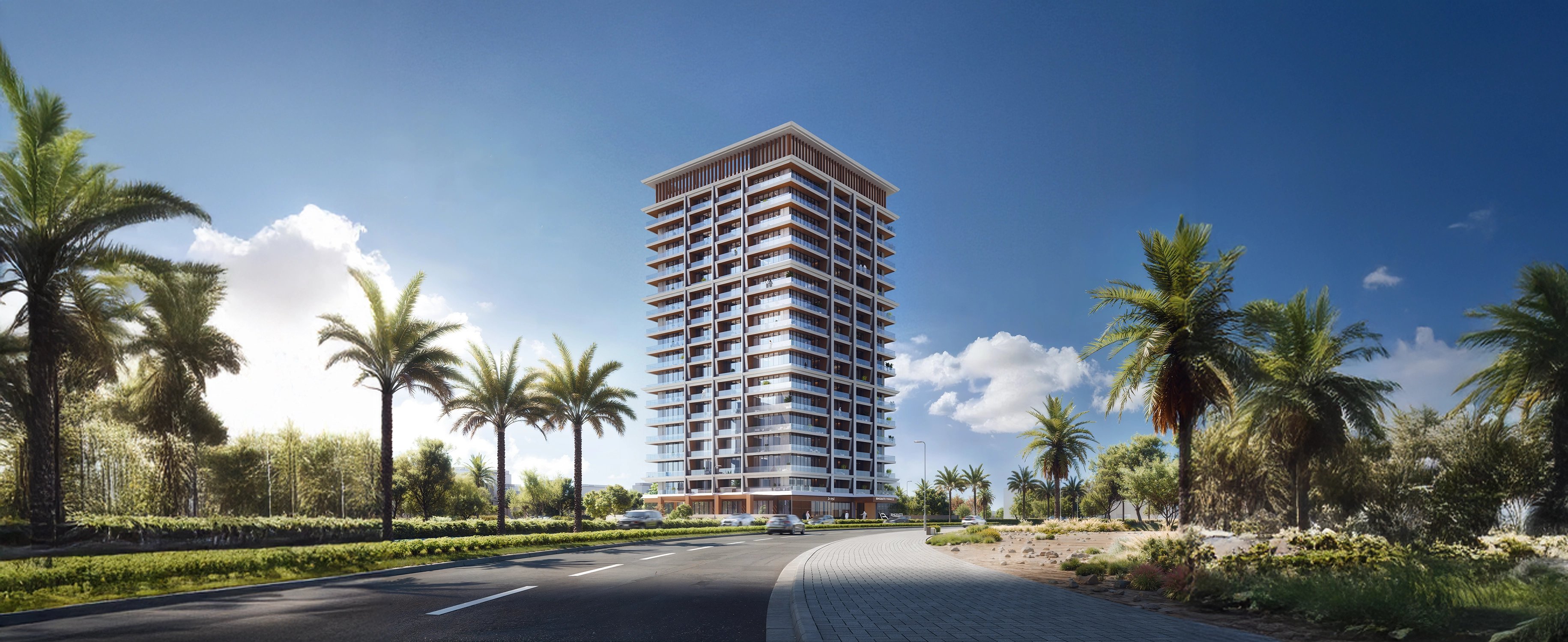 Layered building exterior